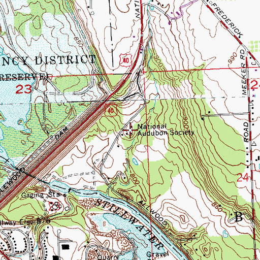 Topographic Map of National Audubon Society, OH
