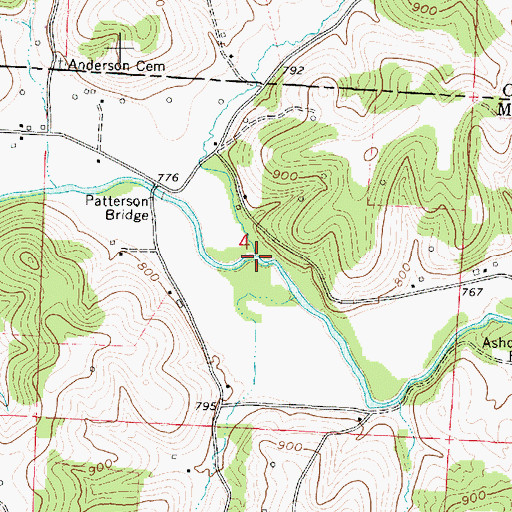 Topographic Map of Nickel Valley Run, OH
