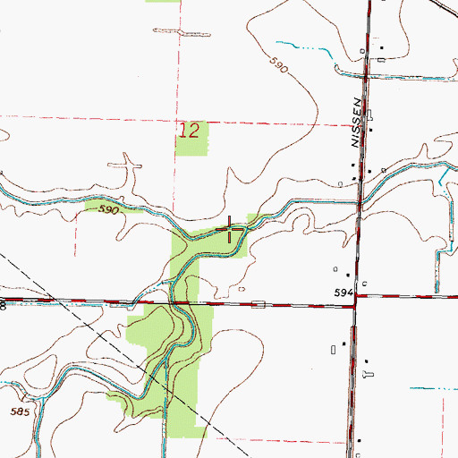 Topographic Map of North Branch Turtle Creek, OH