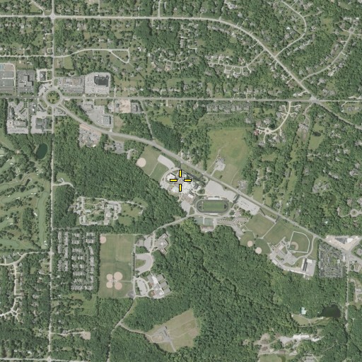 Aerial/Satellite Image of Orange High School, OH