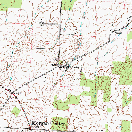 Topographic Map of Owl Creek Church, OH