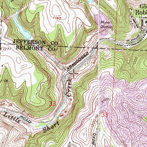 Topographic Map of Parkers Run, OH