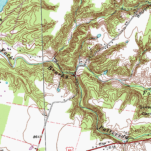 Topographic Map of Patterson Run, OH