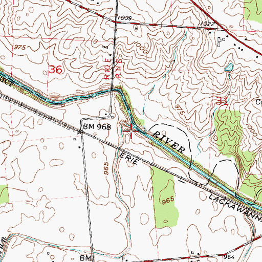 Topographic Map of Payden Run, OH