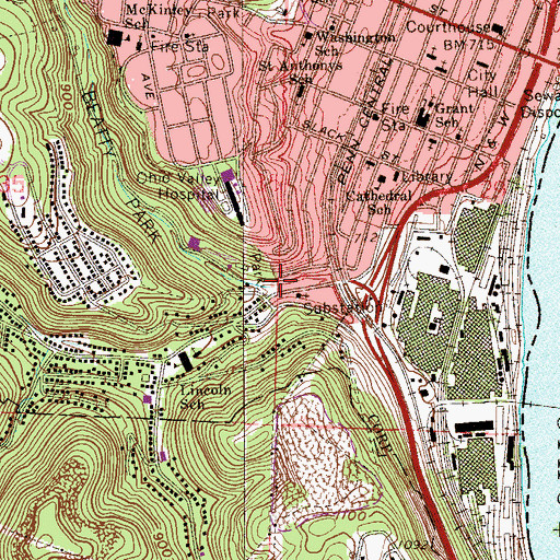 Topographic Map of Permars Run, OH