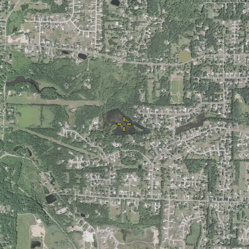 Aerial/Satellite Image of Pine Lake, OH
