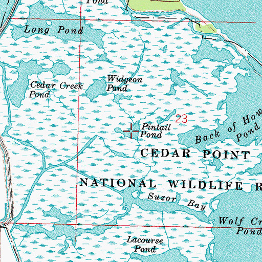 Topographic Map of Pintail Pond, OH