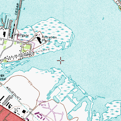 Topographic Map of Pipe Creek, OH