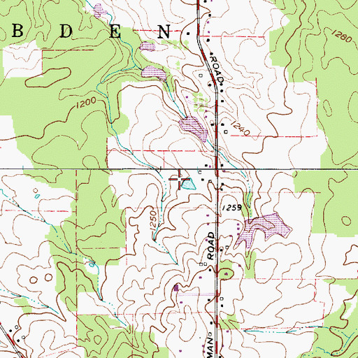 Topographic Map of Pitkin Cemetery, OH