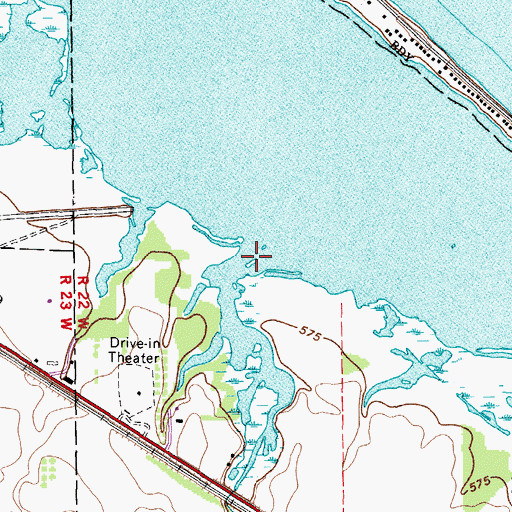 Topographic Map of Plum Brook, OH