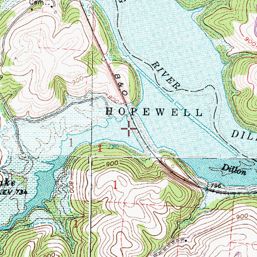 Topographic Map of Poverty Run, OH