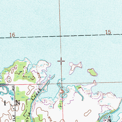 Topographic Map of Prairie Creek, OH