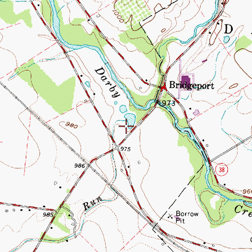 Topographic Map of Prairie Run, OH