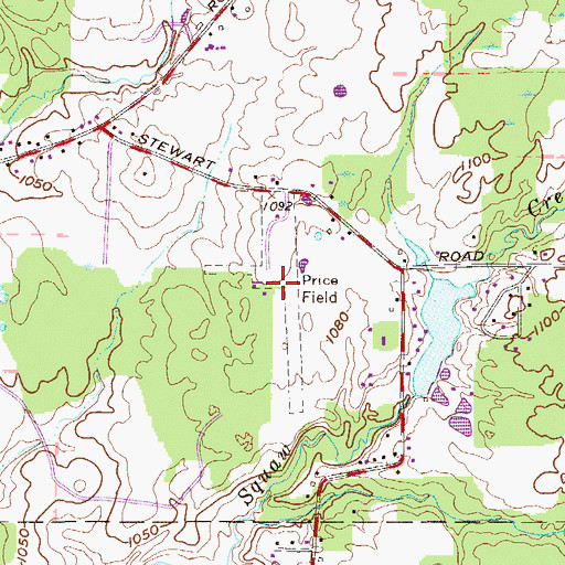 Topographic Map of Price Field, OH