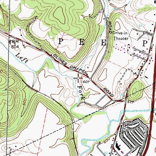 Topographic Map of Prussia Run, OH