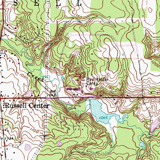 Topographic Map of Red Raider Camp, OH