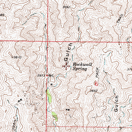 Topographic Map of Rockwall Spring, AZ
