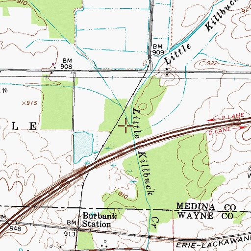 Topographic Map of Repp Run, OH
