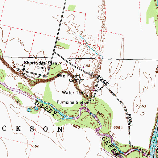 Topographic Map of Rife Farm Cemetery, OH