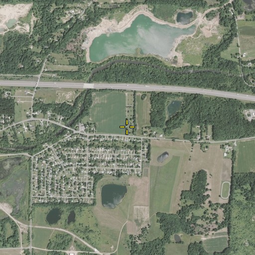 Aerial/Satellite Image of Riverside Cemetery, OH