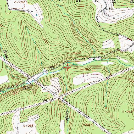 Topographic Map of Rock Run, OH