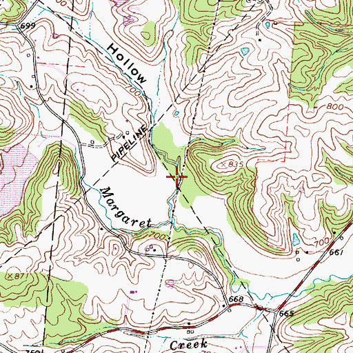 Topographic Map of Ross Hollow, OH