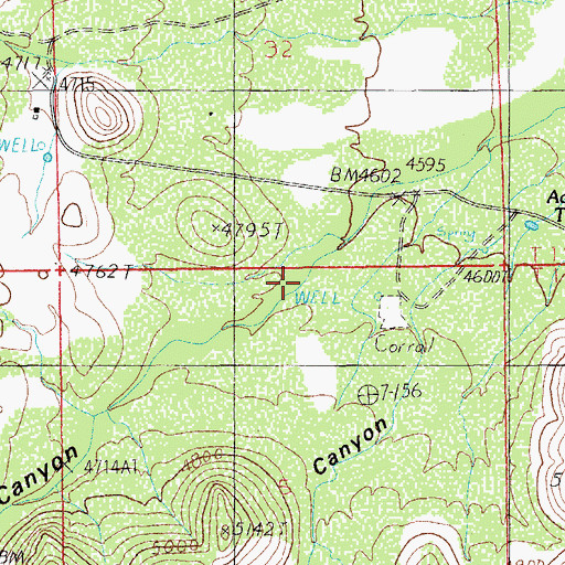 Topographic Map of Rocky Canyon, AZ