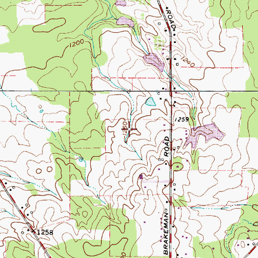 Topographic Map of Saint Marys School, OH
