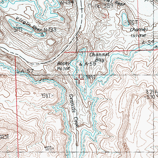 Topographic Map of Rocky Point, AZ