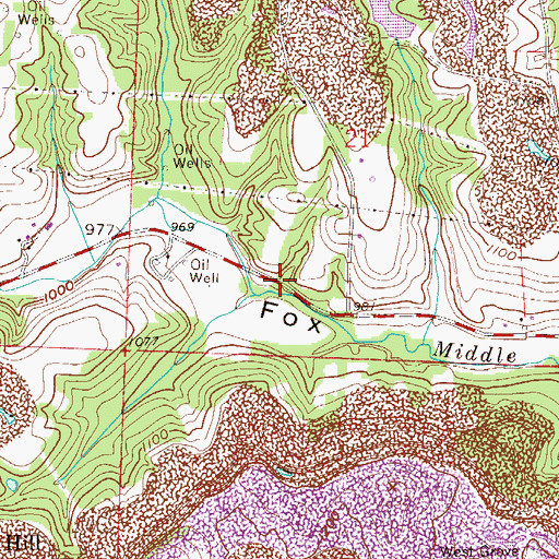 Topographic Map of Sally Buffalo Creek, OH