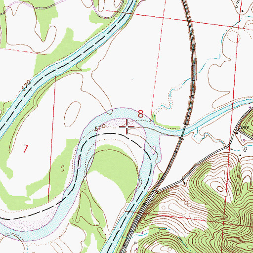 Topographic Map of Salt Creek, OH