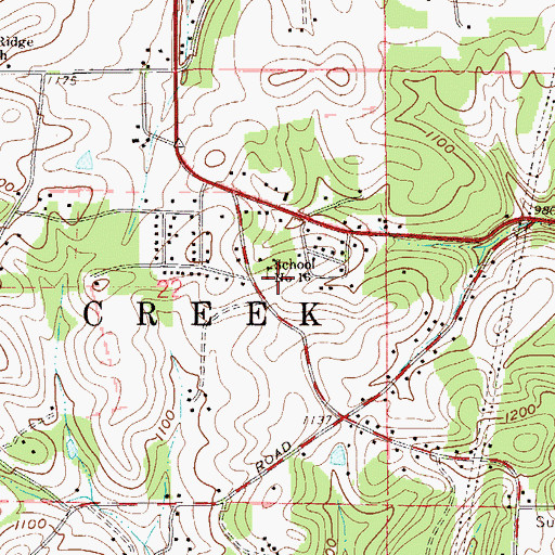 Topographic Map of School Number 16, OH