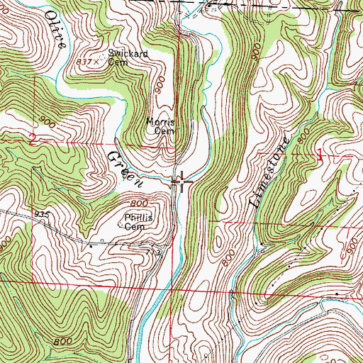 Topographic Map of Sharon Fork, OH