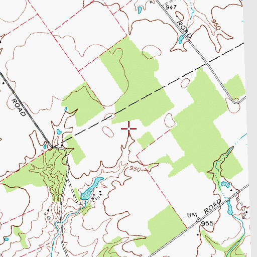 Topographic Map of Sharps Run, OH
