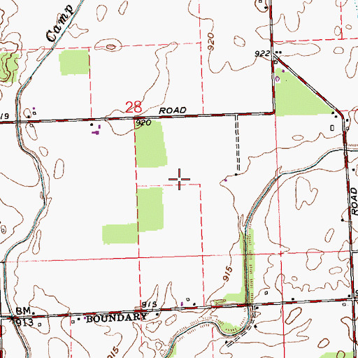 Topographic Map of Sisters of Notre Dame Educational Center, OH