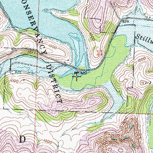 Topographic Map of Sixteen Valley, OH