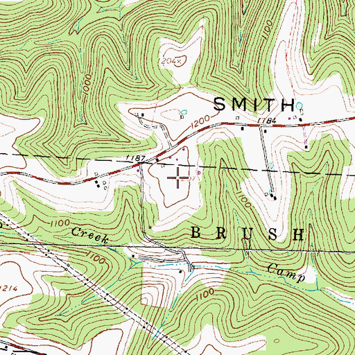 Topographic Map of Smith Hill, OH