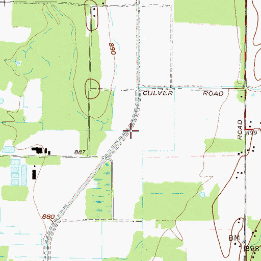 Topographic Map of Snyder Ditch, OH