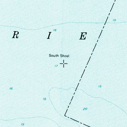 Topographic Map of South Shoal, OH