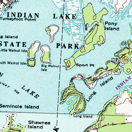 Topographic Map of Sport Point, OH