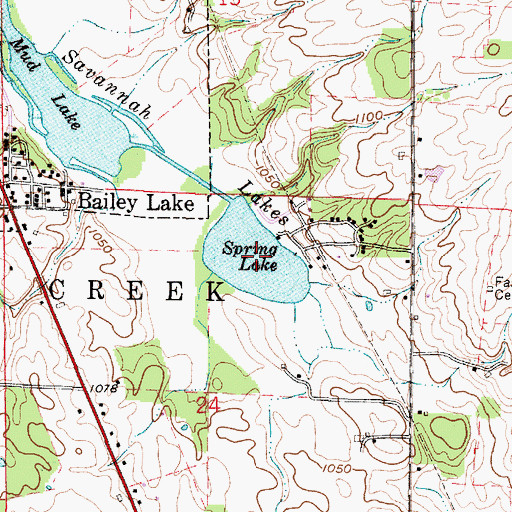 Topographic Map of Spring Lake, OH