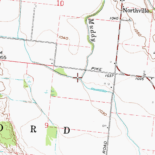 Topographic Map of Spring Run, OH