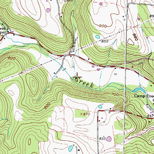 Topographic Map of Spunk Run, OH