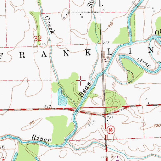 Topographic Map of Stag Run, OH