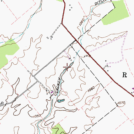 Topographic Map of Starrett Lackey Ditch, OH