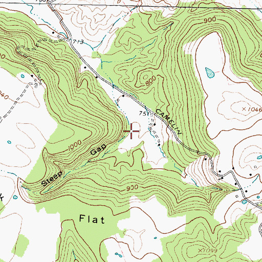 Topographic Map of Steep Gap, OH