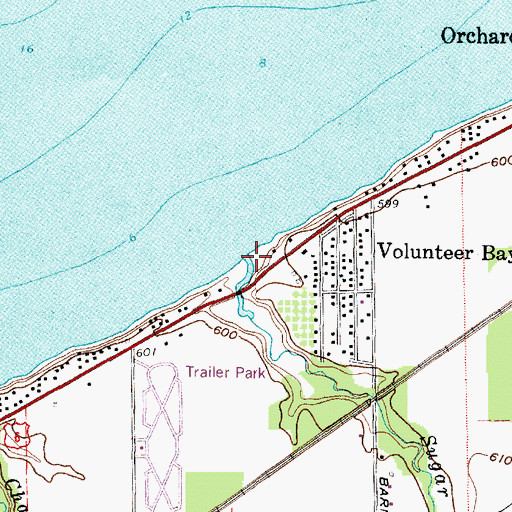 Topographic Map of Sugar Creek, OH