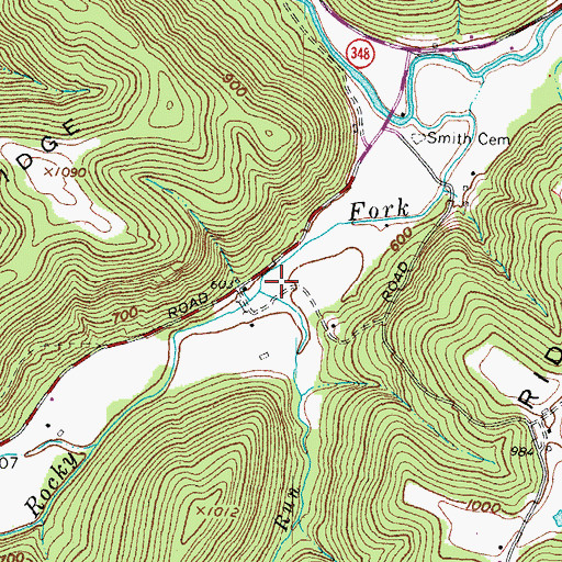 Topographic Map of Sugarcamp Run, OH