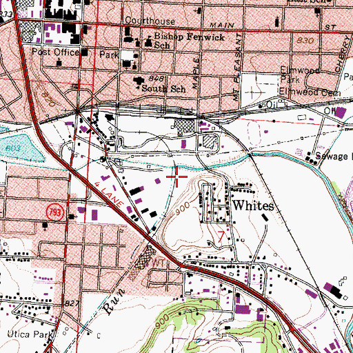 Topographic Map of Tarhe Run, OH