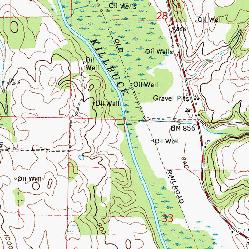 Topographic Map of Tea Run, OH